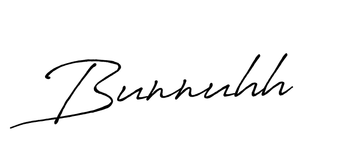 Use a signature maker to create a handwritten signature online. With this signature software, you can design (Antro_Vectra_Bolder) your own signature for name Bunnuhh. Bunnuhh signature style 7 images and pictures png