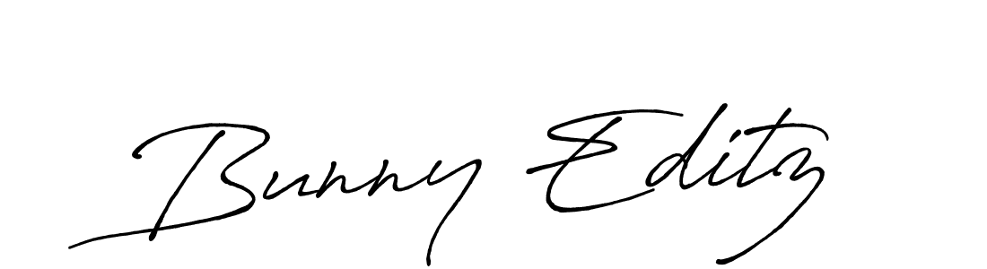 How to make Bunny Editz signature? Antro_Vectra_Bolder is a professional autograph style. Create handwritten signature for Bunny Editz name. Bunny Editz signature style 7 images and pictures png