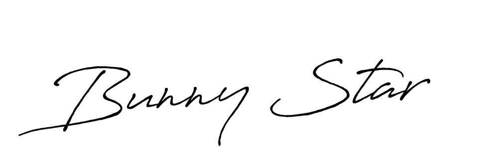 Make a beautiful signature design for name Bunny Star. With this signature (Antro_Vectra_Bolder) style, you can create a handwritten signature for free. Bunny Star signature style 7 images and pictures png