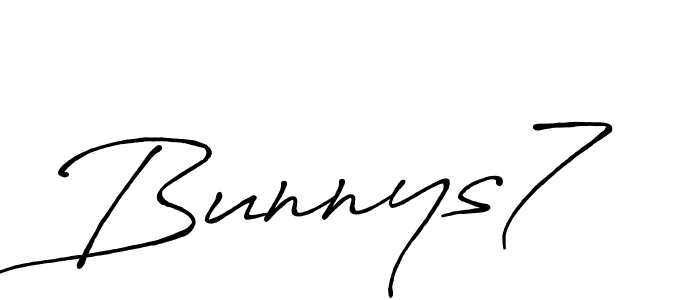 Also we have Bunnys7 name is the best signature style. Create professional handwritten signature collection using Antro_Vectra_Bolder autograph style. Bunnys7 signature style 7 images and pictures png