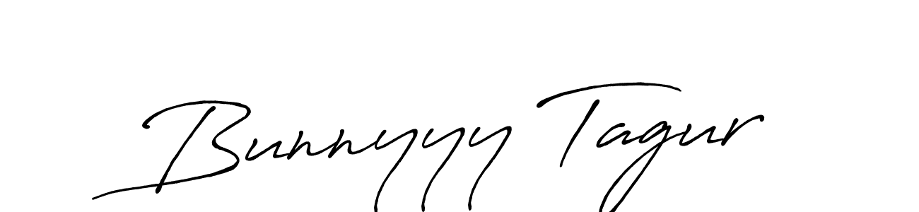 Create a beautiful signature design for name Bunnyyy Tagur. With this signature (Antro_Vectra_Bolder) fonts, you can make a handwritten signature for free. Bunnyyy Tagur signature style 7 images and pictures png