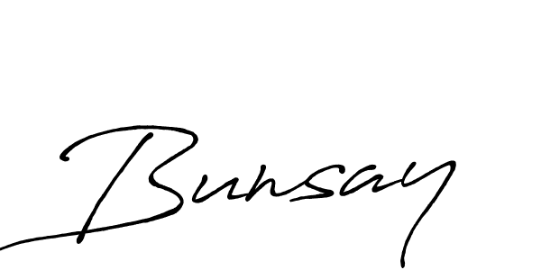 if you are searching for the best signature style for your name Bunsay. so please give up your signature search. here we have designed multiple signature styles  using Antro_Vectra_Bolder. Bunsay signature style 7 images and pictures png