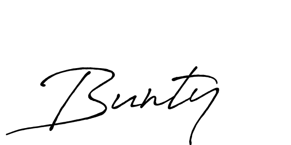 Best and Professional Signature Style for Bunty . Antro_Vectra_Bolder Best Signature Style Collection. Bunty  signature style 7 images and pictures png