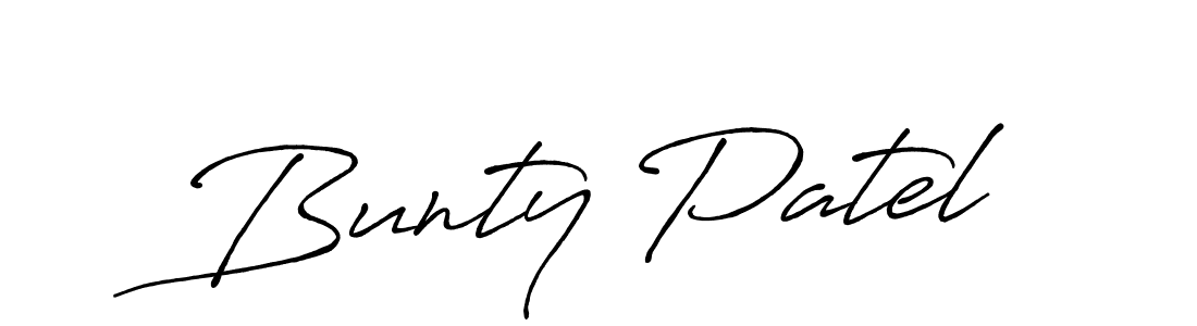 if you are searching for the best signature style for your name Bunty Patel. so please give up your signature search. here we have designed multiple signature styles  using Antro_Vectra_Bolder. Bunty Patel signature style 7 images and pictures png