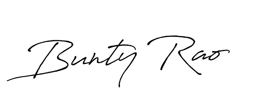 Bunty Rao stylish signature style. Best Handwritten Sign (Antro_Vectra_Bolder) for my name. Handwritten Signature Collection Ideas for my name Bunty Rao. Bunty Rao signature style 7 images and pictures png