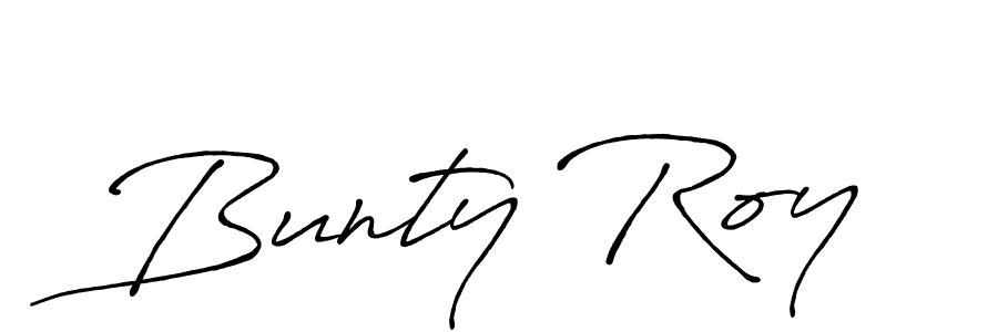 Design your own signature with our free online signature maker. With this signature software, you can create a handwritten (Antro_Vectra_Bolder) signature for name Bunty Roy. Bunty Roy signature style 7 images and pictures png