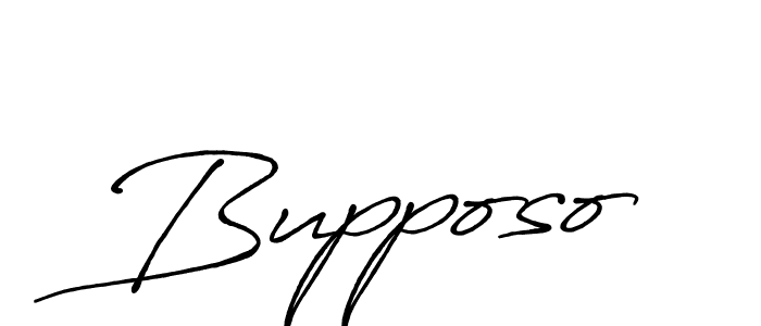 Design your own signature with our free online signature maker. With this signature software, you can create a handwritten (Antro_Vectra_Bolder) signature for name Bupposo. Bupposo signature style 7 images and pictures png