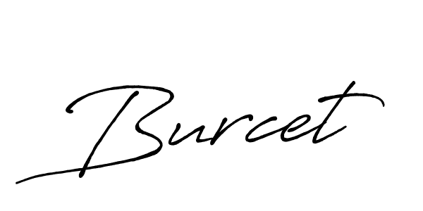 Use a signature maker to create a handwritten signature online. With this signature software, you can design (Antro_Vectra_Bolder) your own signature for name Burcet. Burcet signature style 7 images and pictures png