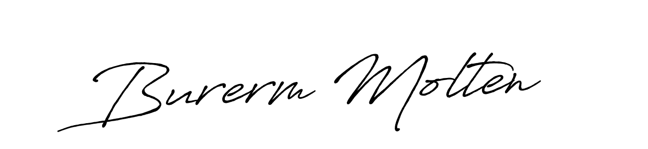How to make Burerm Molten signature? Antro_Vectra_Bolder is a professional autograph style. Create handwritten signature for Burerm Molten name. Burerm Molten signature style 7 images and pictures png