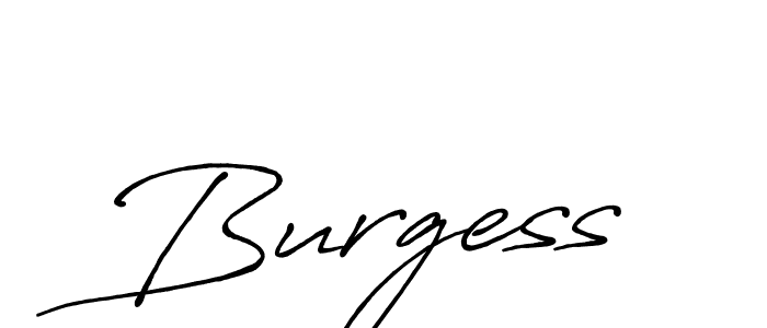 Burgess stylish signature style. Best Handwritten Sign (Antro_Vectra_Bolder) for my name. Handwritten Signature Collection Ideas for my name Burgess. Burgess signature style 7 images and pictures png