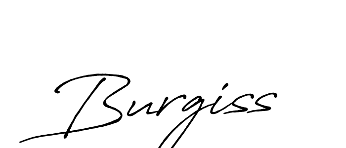 You should practise on your own different ways (Antro_Vectra_Bolder) to write your name (Burgiss) in signature. don't let someone else do it for you. Burgiss signature style 7 images and pictures png