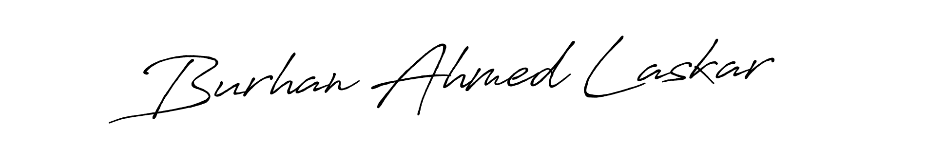 The best way (Antro_Vectra_Bolder) to make a short signature is to pick only two or three words in your name. The name Burhan Ahmed Laskar include a total of six letters. For converting this name. Burhan Ahmed Laskar signature style 7 images and pictures png