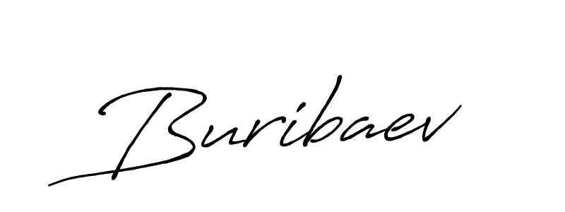 Use a signature maker to create a handwritten signature online. With this signature software, you can design (Antro_Vectra_Bolder) your own signature for name Buribaev. Buribaev signature style 7 images and pictures png