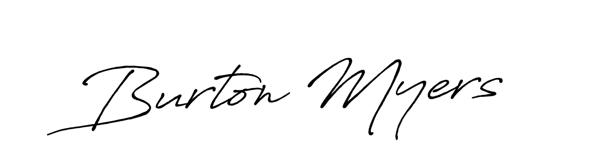 Make a beautiful signature design for name Burton Myers. With this signature (Antro_Vectra_Bolder) style, you can create a handwritten signature for free. Burton Myers signature style 7 images and pictures png
