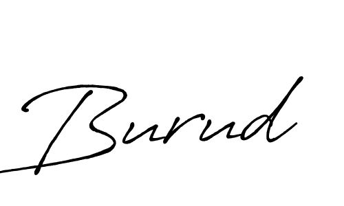 Burud stylish signature style. Best Handwritten Sign (Antro_Vectra_Bolder) for my name. Handwritten Signature Collection Ideas for my name Burud. Burud signature style 7 images and pictures png