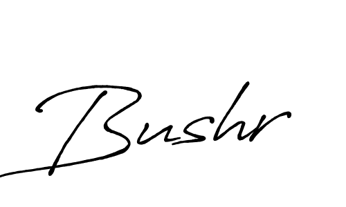 Also we have Bushr name is the best signature style. Create professional handwritten signature collection using Antro_Vectra_Bolder autograph style. Bushr signature style 7 images and pictures png