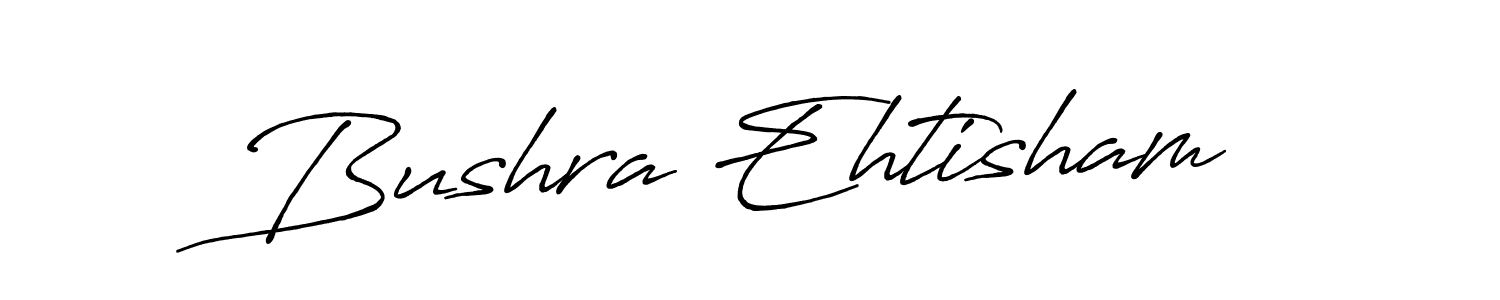 This is the best signature style for the Bushra Ehtisham name. Also you like these signature font (Antro_Vectra_Bolder). Mix name signature. Bushra Ehtisham signature style 7 images and pictures png