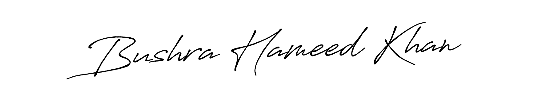 Check out images of Autograph of Bushra Hameed Khan name. Actor Bushra Hameed Khan Signature Style. Antro_Vectra_Bolder is a professional sign style online. Bushra Hameed Khan signature style 7 images and pictures png