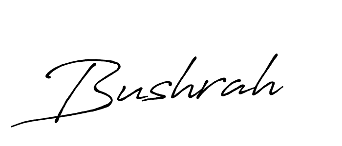 It looks lik you need a new signature style for name Bushrah. Design unique handwritten (Antro_Vectra_Bolder) signature with our free signature maker in just a few clicks. Bushrah signature style 7 images and pictures png