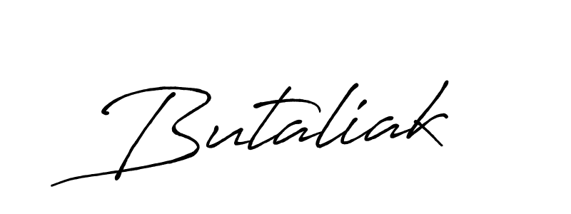 Also we have Butaliak name is the best signature style. Create professional handwritten signature collection using Antro_Vectra_Bolder autograph style. Butaliak signature style 7 images and pictures png