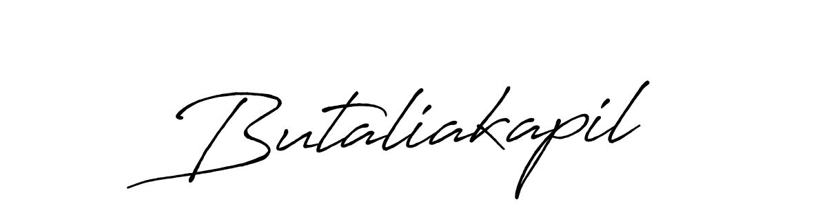 How to make Butaliakapil signature? Antro_Vectra_Bolder is a professional autograph style. Create handwritten signature for Butaliakapil name. Butaliakapil signature style 7 images and pictures png