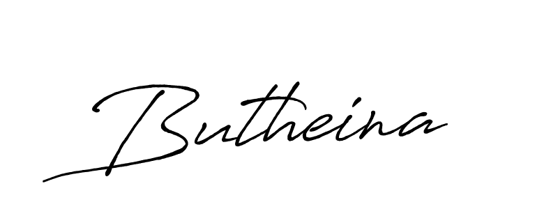 Butheina stylish signature style. Best Handwritten Sign (Antro_Vectra_Bolder) for my name. Handwritten Signature Collection Ideas for my name Butheina. Butheina signature style 7 images and pictures png