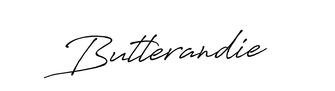 Design your own signature with our free online signature maker. With this signature software, you can create a handwritten (Antro_Vectra_Bolder) signature for name Butlerandie. Butlerandie signature style 7 images and pictures png