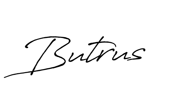 Butrus stylish signature style. Best Handwritten Sign (Antro_Vectra_Bolder) for my name. Handwritten Signature Collection Ideas for my name Butrus. Butrus signature style 7 images and pictures png