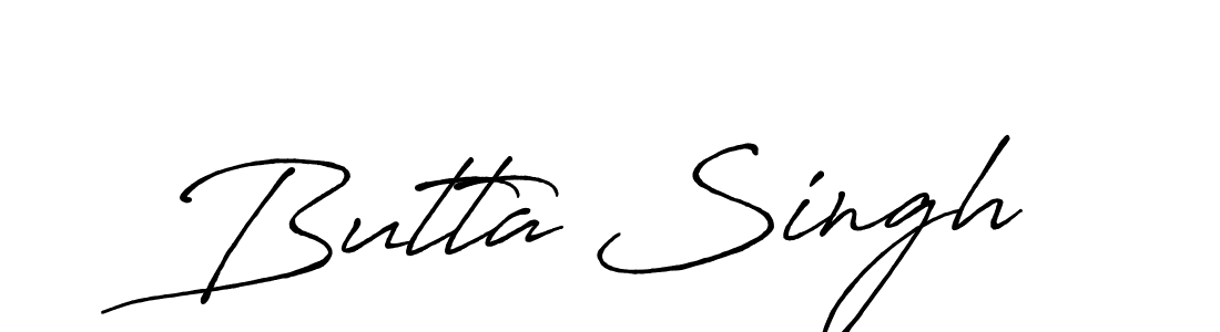 Design your own signature with our free online signature maker. With this signature software, you can create a handwritten (Antro_Vectra_Bolder) signature for name Butta Singh. Butta Singh signature style 7 images and pictures png