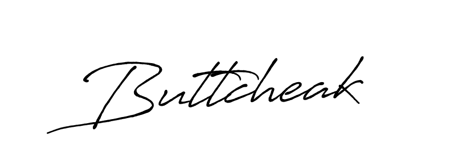 Make a beautiful signature design for name Buttcheak. With this signature (Antro_Vectra_Bolder) style, you can create a handwritten signature for free. Buttcheak signature style 7 images and pictures png