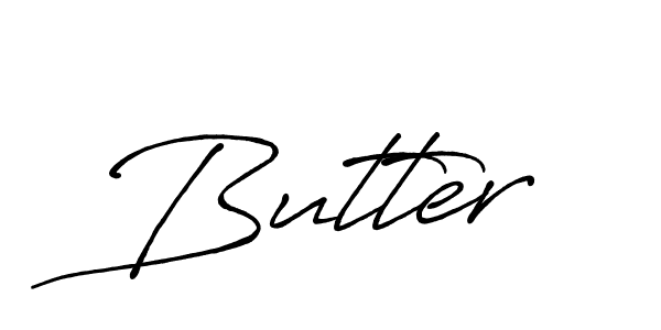 Design your own signature with our free online signature maker. With this signature software, you can create a handwritten (Antro_Vectra_Bolder) signature for name Butter. Butter signature style 7 images and pictures png