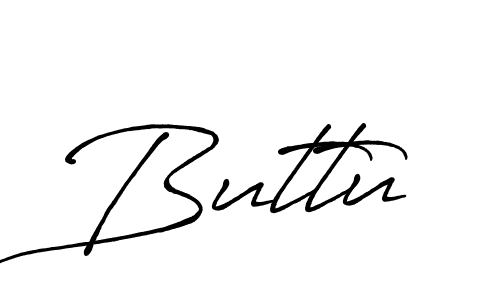 How to make Buttu name signature. Use Antro_Vectra_Bolder style for creating short signs online. This is the latest handwritten sign. Buttu signature style 7 images and pictures png