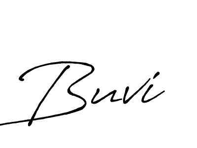 Design your own signature with our free online signature maker. With this signature software, you can create a handwritten (Antro_Vectra_Bolder) signature for name Buvi. Buvi signature style 7 images and pictures png
