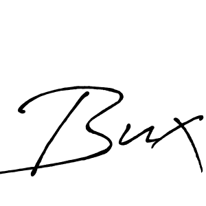 How to make Bux signature? Antro_Vectra_Bolder is a professional autograph style. Create handwritten signature for Bux name. Bux signature style 7 images and pictures png