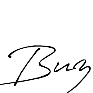 Design your own signature with our free online signature maker. With this signature software, you can create a handwritten (Antro_Vectra_Bolder) signature for name Buz. Buz signature style 7 images and pictures png