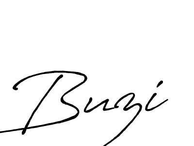 Design your own signature with our free online signature maker. With this signature software, you can create a handwritten (Antro_Vectra_Bolder) signature for name Buzi. Buzi signature style 7 images and pictures png