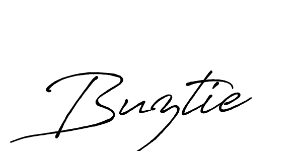 You should practise on your own different ways (Antro_Vectra_Bolder) to write your name (Buztie) in signature. don't let someone else do it for you. Buztie signature style 7 images and pictures png