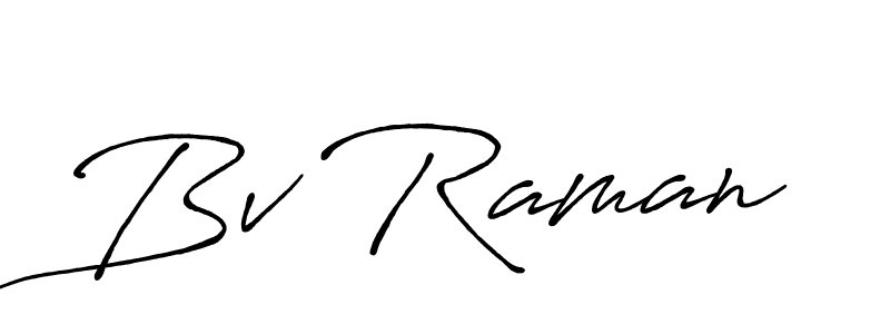 Make a beautiful signature design for name Bv Raman. With this signature (Antro_Vectra_Bolder) style, you can create a handwritten signature for free. Bv Raman signature style 7 images and pictures png