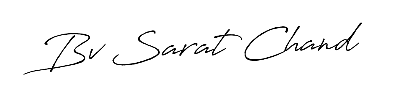 Design your own signature with our free online signature maker. With this signature software, you can create a handwritten (Antro_Vectra_Bolder) signature for name Bv Sarat Chand. Bv Sarat Chand signature style 7 images and pictures png