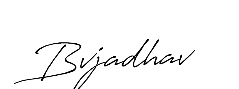 Create a beautiful signature design for name Bvjadhav. With this signature (Antro_Vectra_Bolder) fonts, you can make a handwritten signature for free. Bvjadhav signature style 7 images and pictures png