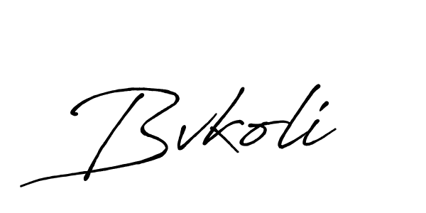 Antro_Vectra_Bolder is a professional signature style that is perfect for those who want to add a touch of class to their signature. It is also a great choice for those who want to make their signature more unique. Get Bvkoli name to fancy signature for free. Bvkoli signature style 7 images and pictures png