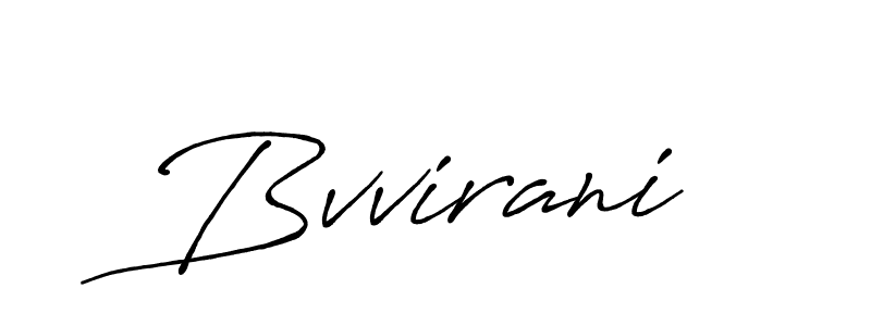 How to make Bvvirani name signature. Use Antro_Vectra_Bolder style for creating short signs online. This is the latest handwritten sign. Bvvirani signature style 7 images and pictures png