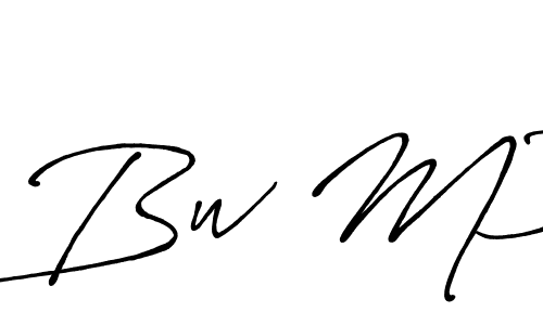 Design your own signature with our free online signature maker. With this signature software, you can create a handwritten (Antro_Vectra_Bolder) signature for name Bw M3. Bw M3 signature style 7 images and pictures png