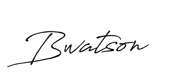 Design your own signature with our free online signature maker. With this signature software, you can create a handwritten (Antro_Vectra_Bolder) signature for name Bwatson. Bwatson signature style 7 images and pictures png