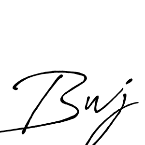 Use a signature maker to create a handwritten signature online. With this signature software, you can design (Antro_Vectra_Bolder) your own signature for name Bwj. Bwj signature style 7 images and pictures png
