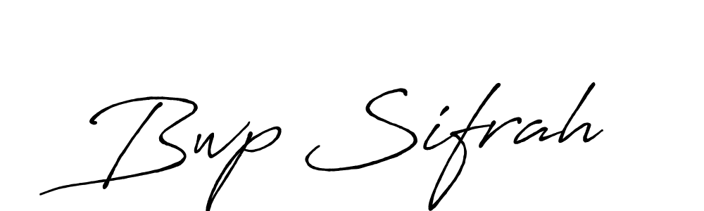 It looks lik you need a new signature style for name Bwp Sifrah. Design unique handwritten (Antro_Vectra_Bolder) signature with our free signature maker in just a few clicks. Bwp Sifrah signature style 7 images and pictures png