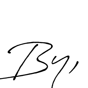 You should practise on your own different ways (Antro_Vectra_Bolder) to write your name (By,) in signature. don't let someone else do it for you. By, signature style 7 images and pictures png