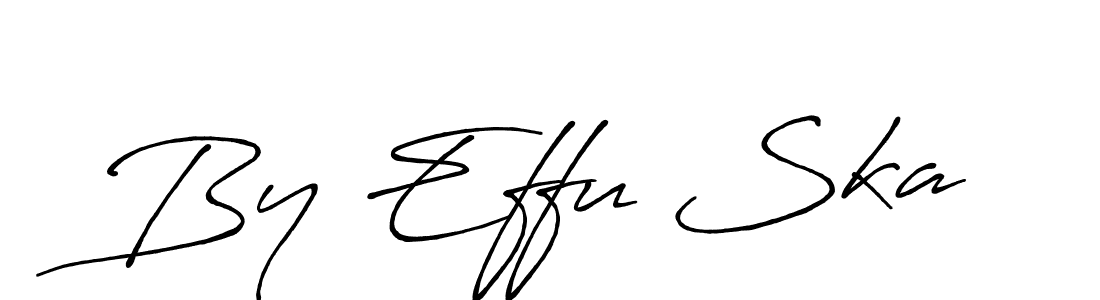 The best way (Antro_Vectra_Bolder) to make a short signature is to pick only two or three words in your name. The name By Effu Ska include a total of six letters. For converting this name. By Effu Ska signature style 7 images and pictures png