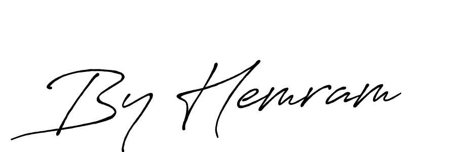 The best way (Antro_Vectra_Bolder) to make a short signature is to pick only two or three words in your name. The name By Hemram include a total of six letters. For converting this name. By Hemram signature style 7 images and pictures png