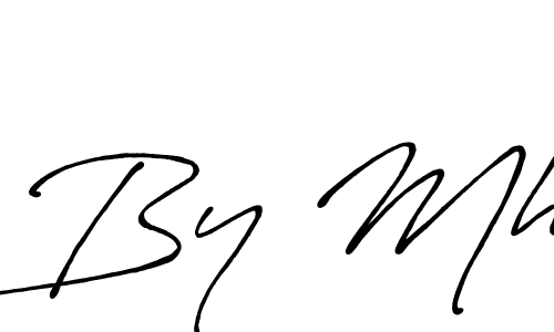 How to make By Mh name signature. Use Antro_Vectra_Bolder style for creating short signs online. This is the latest handwritten sign. By Mh signature style 7 images and pictures png